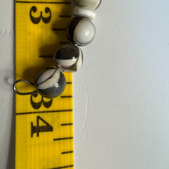 Whimsigoth 34" Wrap Beaded Necklace or Bracelet Stretch Memory Wire Cross Charm - Picture 5 of 5